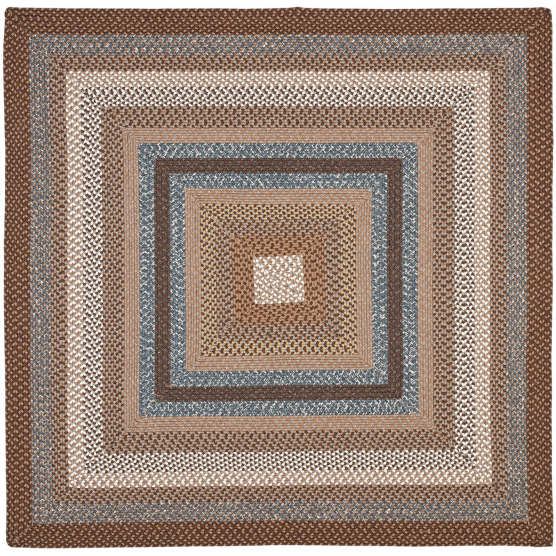 Tapis performance géométrique tissé à la main et lavable à la machine Liptak, Rectangle 6 pi x 8 pi