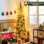Arbre de Noël pin vert 7 pi avec 150 mini lumières incandescentes