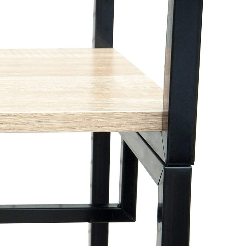 Alelia 90cm Clothing Rack, Black/Light Oak