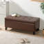 Repose-pieds en cuir avec rangement Marliese-121935979