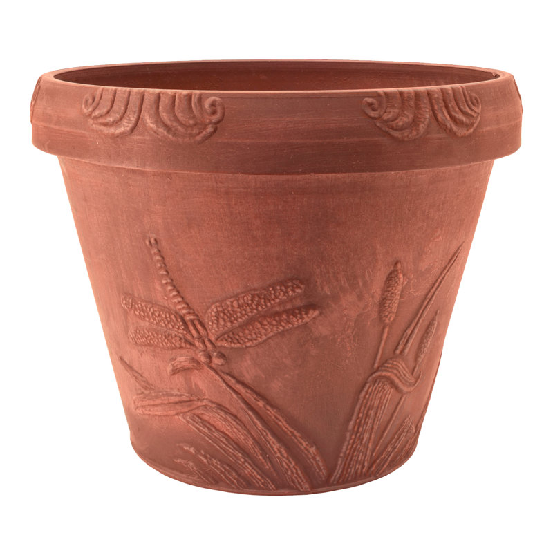 Pot à fleurs en composite Roderick, Terra Cotta