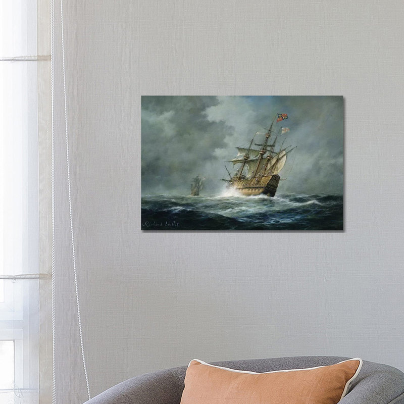 Reproduction d’art « Mary Rose » par Richard Willis, H 18 po x l 26 po x P 1,5 po, Toile tendue, Pas de tapis