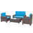 Shamavi 4 - Person Patio Conversation Set with Cushions-1357747570