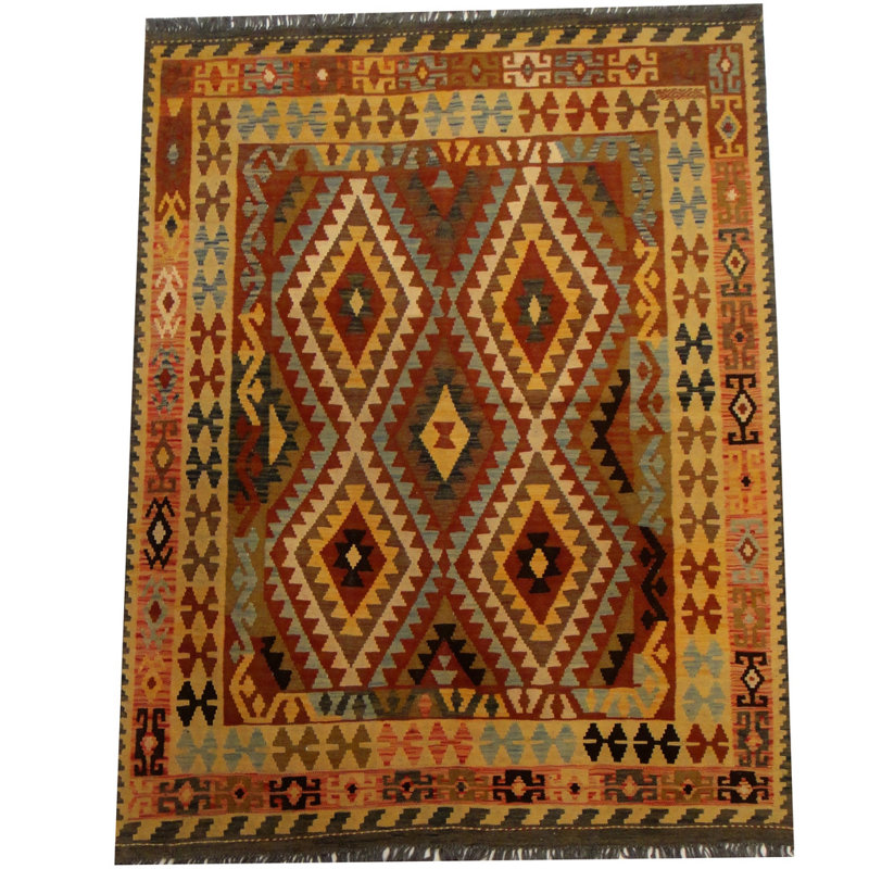 Tapis rouille tissé à la main Azpeitia