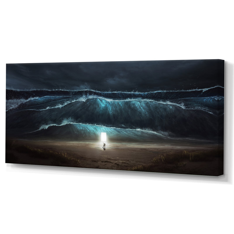 Relegious Path Through the Water - impression sur toile, H 8 po x l 12 po x P 1 po, Toile tendue