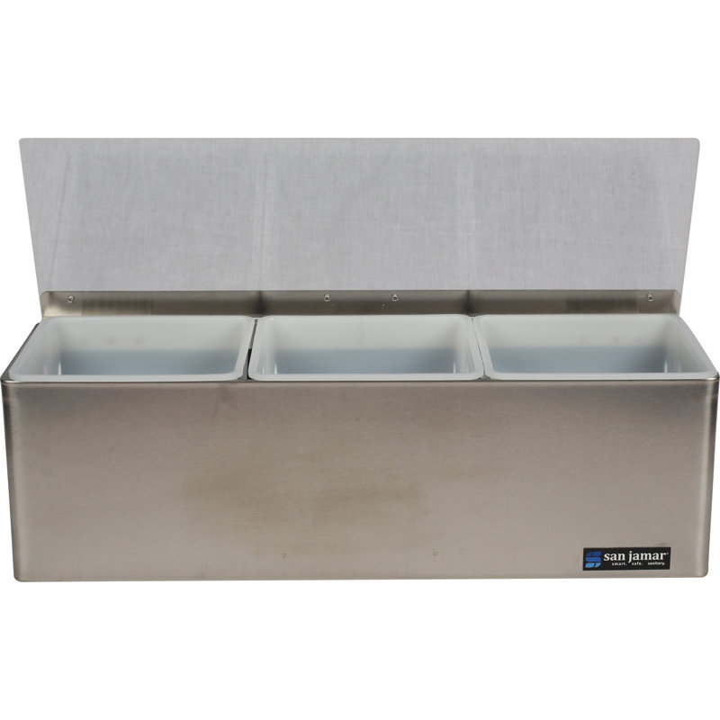 Produits de service alimentaire Carlisle Contenant alimentaire rectangulaire en acier inoxydable avec couvercle