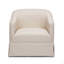 Chaise pivotante à jupe en lin Earl