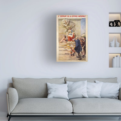 Alcide Theophile Robaudi National Defence Loan Poster For The Fatherland, 1916 Canvas Art