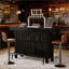 Table de bar polyvalente avec rangement moderne