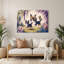 «Dogs Papillon», art mural en métal beige-987019697