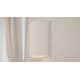 Logan Single Light Ceramic Dimmable Flush Mounted Sconce