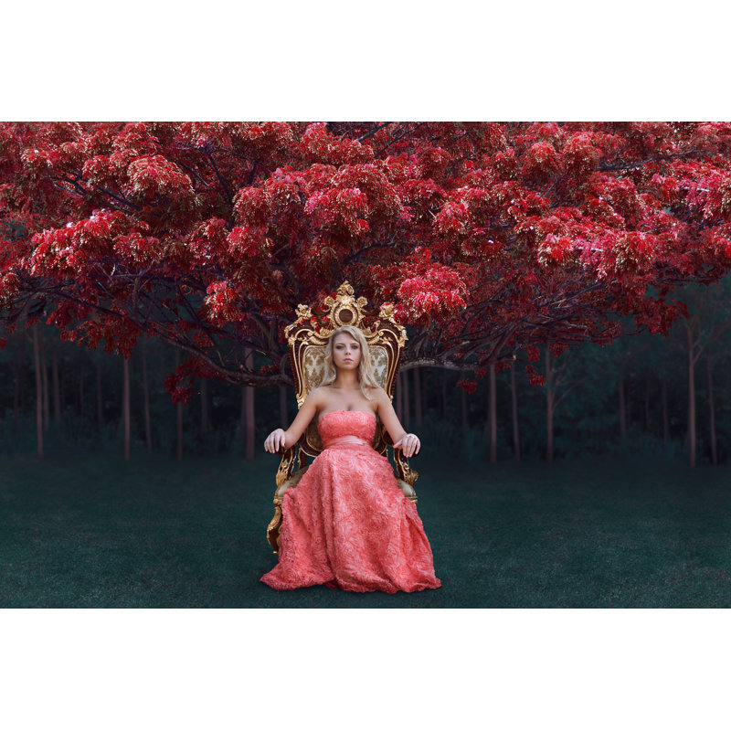 Queen Sitting - Wrapped Canvas Print, 61cm H x 91cm W x 3.8cm D