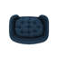 Lit pour chien bleu marine avec fonctionnalité Mid-Century moderne, coussin et pieds en bois de bouleau stable, lit de style assemblage, bleu, ferme requis