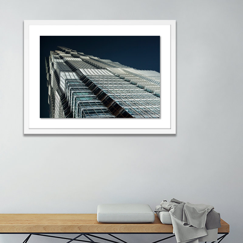 Edifice I Print by Jakob Wagner, White, 18" H x 24" W x 1.5" D
