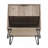 Dumbo 20" Fluted Nightstand In Rustic Gray (1-Drawer)-1077747510