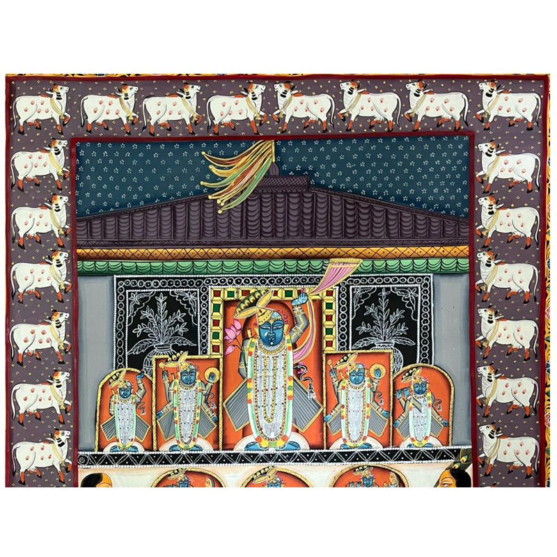 Festival «Annakuta»: diverses formes de Shrinathji vénérées | Art Pichwai