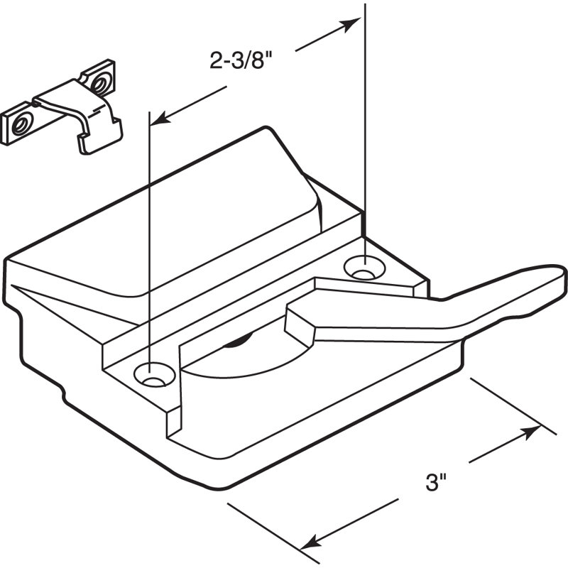 Prime-Line Keyless Sliding Window Lock Hardware