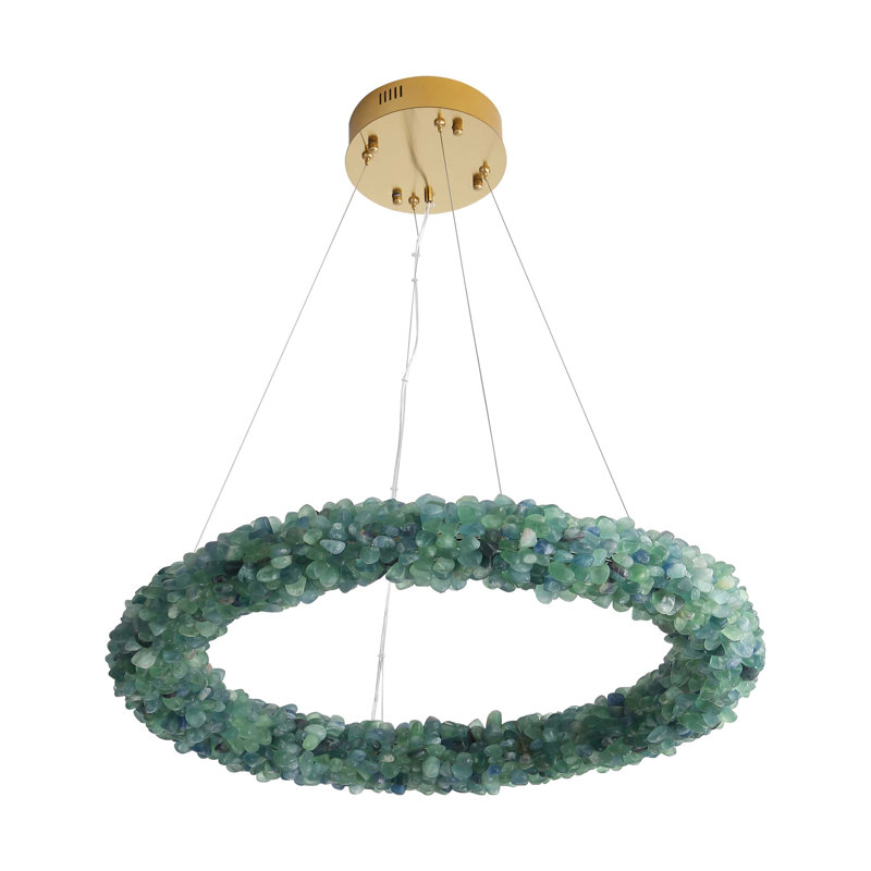 Lustre à DEL 30 po, Turquoise
