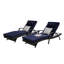 Méridienne d'extérieur pour 2 personnes - Structure en acier galvanisé, rouille inclinable Weather 2 - Confortable pour la plage et la piscine