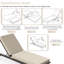 Coussins de chaise longue d'extérieur 4 po l 21 po x L 72 po (ensemble de 4)-204868456-223545344-223594311