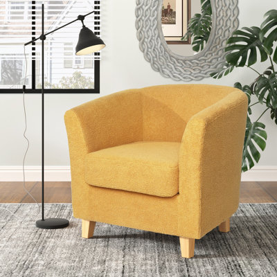 Chaise d'appoint avec accoudoirs et pieds robustes