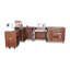 Armoire de couture électrique à double rail Arrow Sewing Wallaby, teck