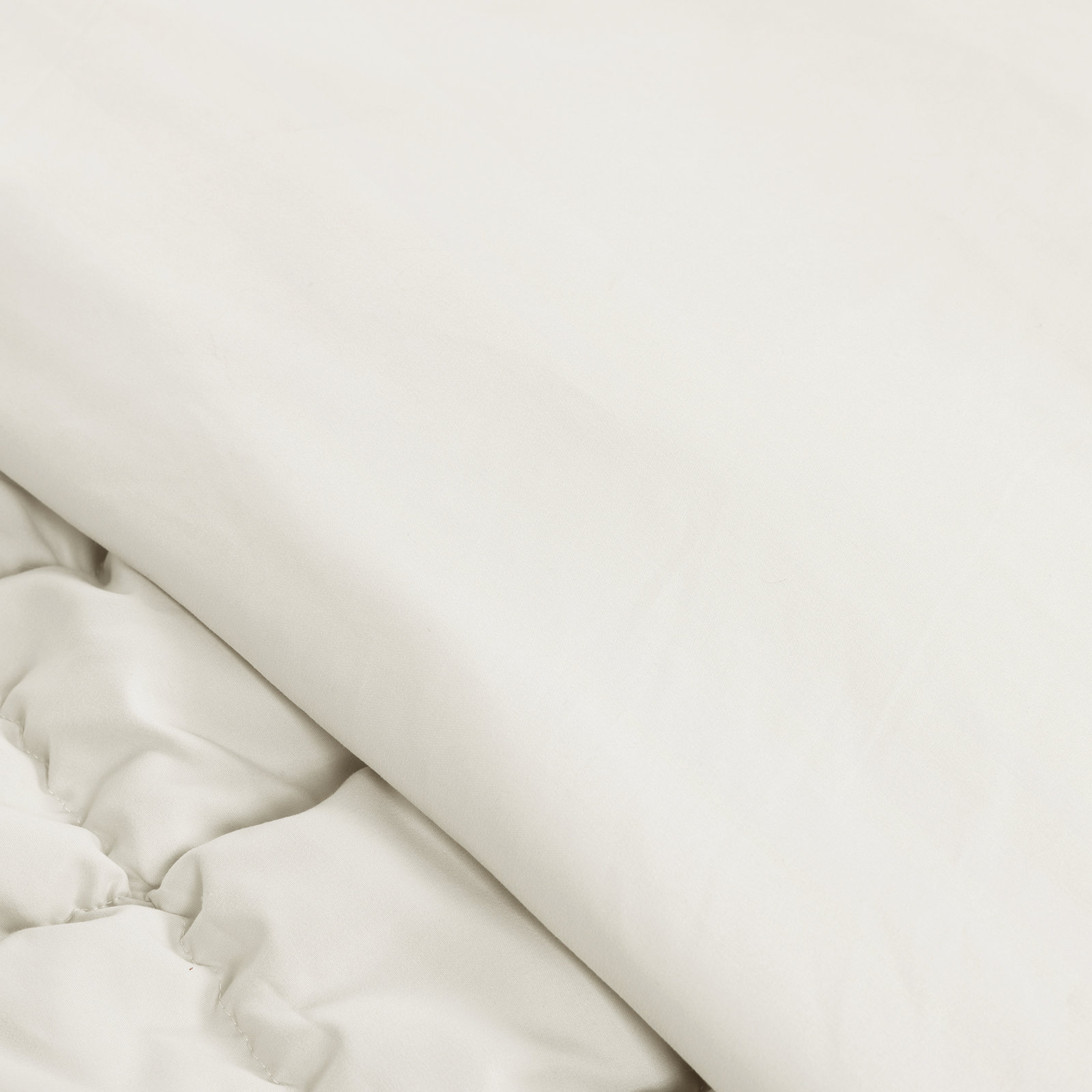 Puff Comforter Set, Queen Comforter + 2 Standard Shams, White