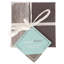 Geome Leather Square 4 Piece Coaster Set
