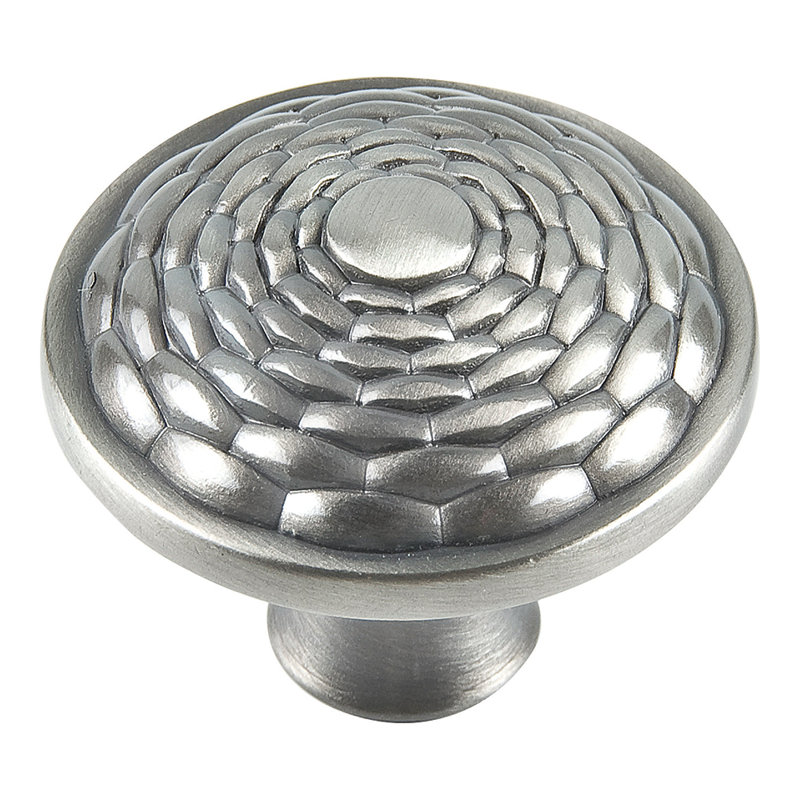 Mandalay 1-5/16" Diameter Round Knob, Brushed Nickel
