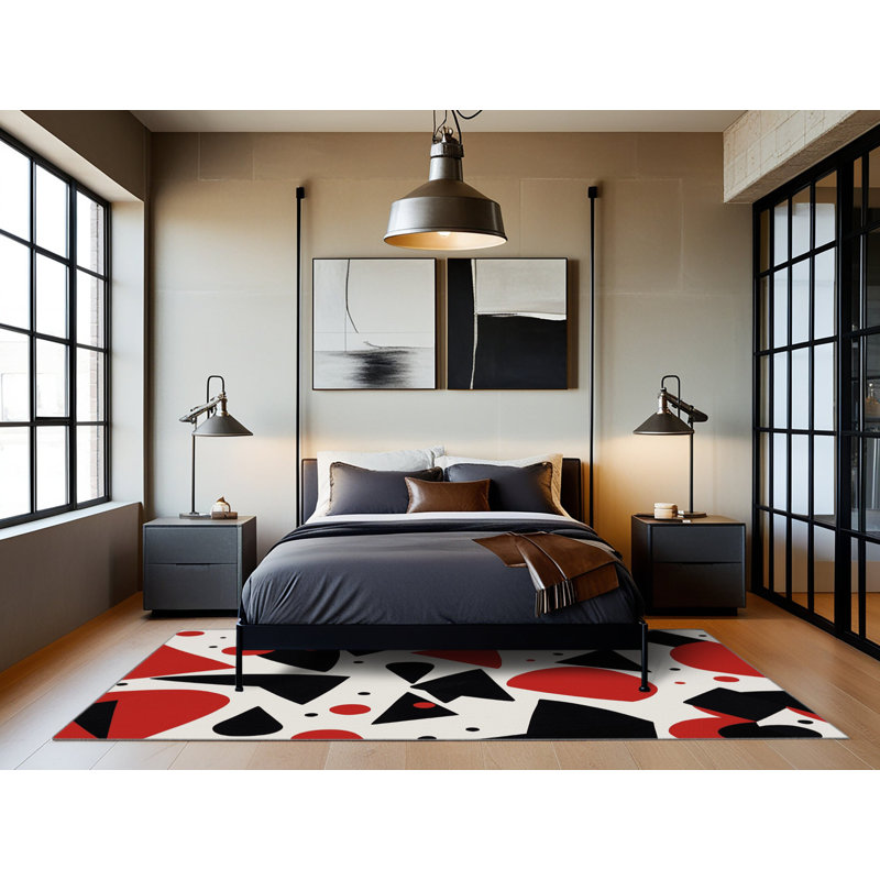 Obsidian Rift Rug, Square 4'