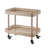 rectangle double-layer metal cart