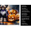 Serviette de cuisine Bernedoodle Puppy Halloween-888558601