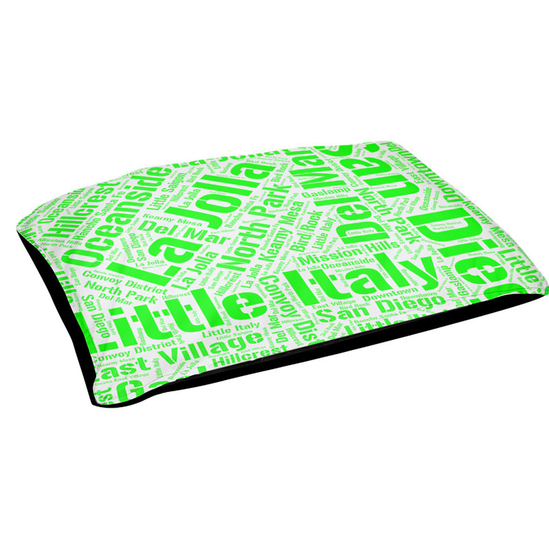 Pet Bed, Medium 40'' L x 30'' W, Green, San Diego