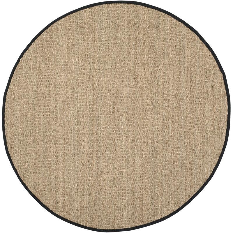 Tapis naturel / noir Hervey Bay, Rond 10 pi