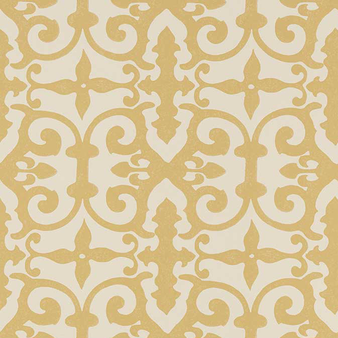 Schumacher x Veere Grenney Ferne Park Wallpaper, 3' L x 53" W, Green/Beige