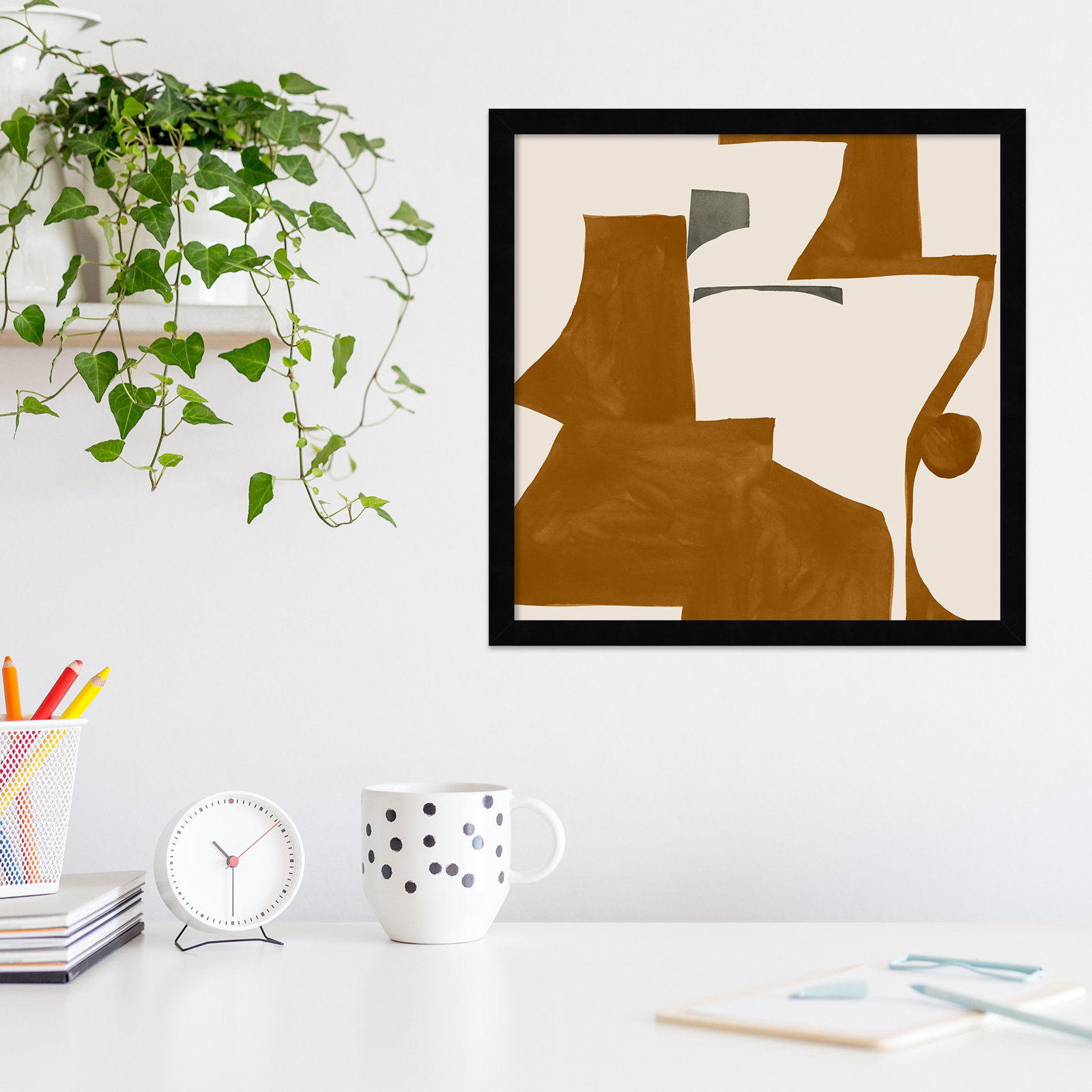 Forecast I Print by Sozi, Black, 17" H x 17" W x 1" D
