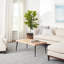 Melange Diamond Blue Handwoven Cotton Rug-1955461371