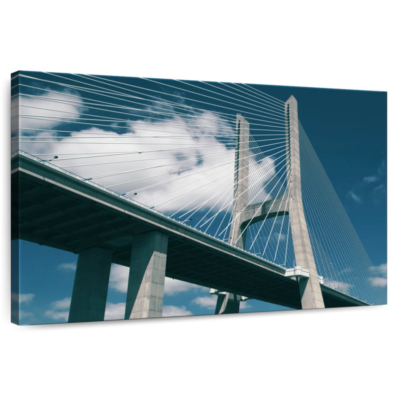 Lilie rétro pont Vasco Da Gama, H 8 po x l 12 po
