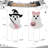 S/2 28"H Halloween Metal Ghosts Yard Stake(KD)