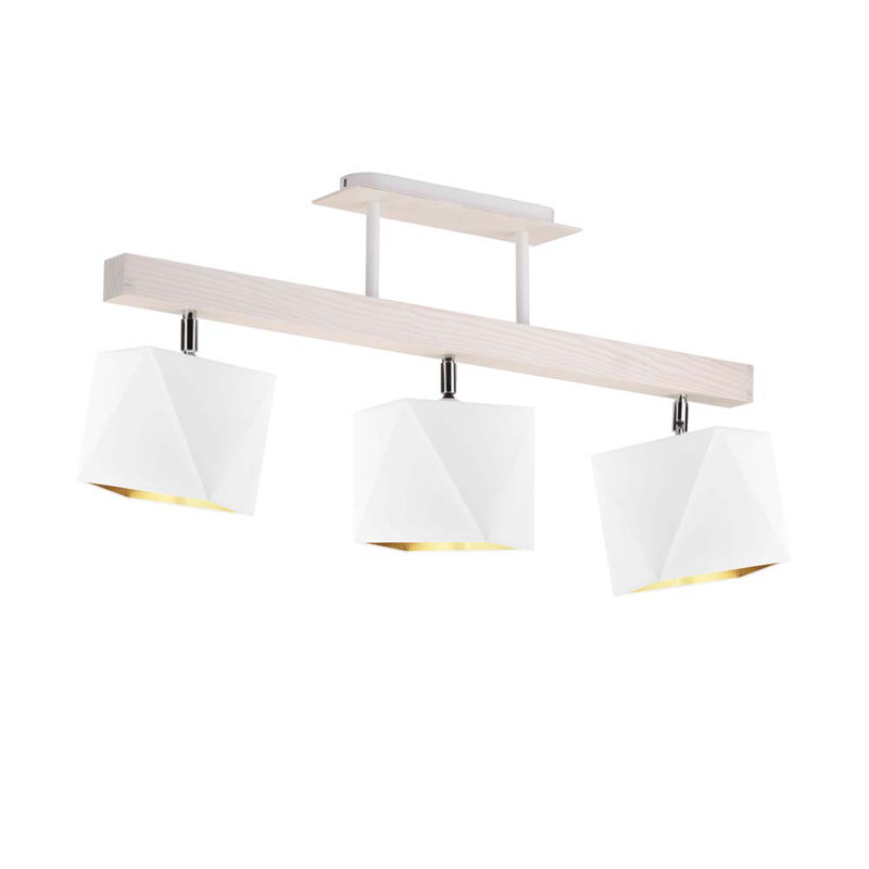 Tion 3 - Light Kitchen Island Pendant, White, White