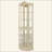 Lighted Glass Display Cabinet Corner Curio Cabinet With Adjustable Shelves Carved Decoration Wine Cabinet Perfect For Home Or Office Use-1952372790