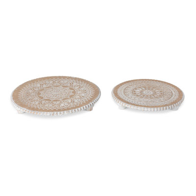 Dreamcatcher Pattern Wooden Chargers