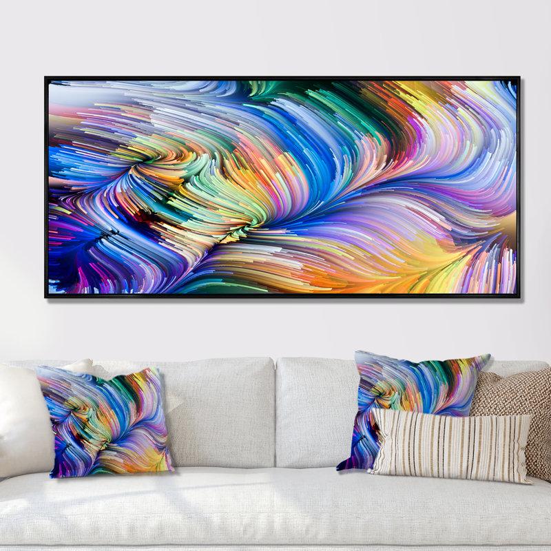 «Living Liquide Art II», impression sur toile, Cadre noir, H 8 po x l 12 po x P 1 po