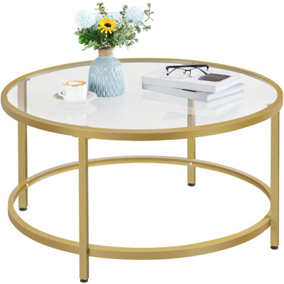 Cellestine Round Glass Coffee Table