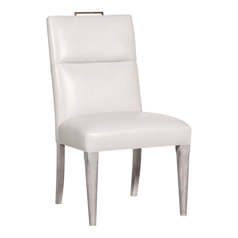 Thom Filicia Home Fabric Tight Back Side Chair, Dove Gray, Regent Chalk