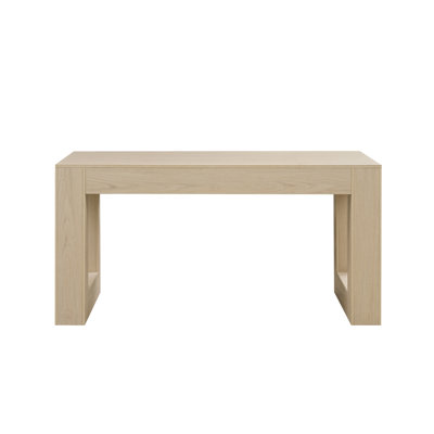 Table de salle à manger rectangulaire de haute qualité pour 4 à 6 personnes, environnements domestiques et commerciaux polyvalents, avec des pieds en bois, facile à assembler, cuisine, salon, kiosque à déjeuner