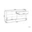 140 cm W Chest of 6 Drawers