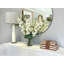 Delphinium And Cherry Blossom In Glass Vase