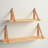 Kulick 2 Piece Fir Solid Wood Bracket Shelf