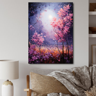 Lilas lilas sérénade II sur toile